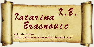 Katarina Brašnović vizit kartica